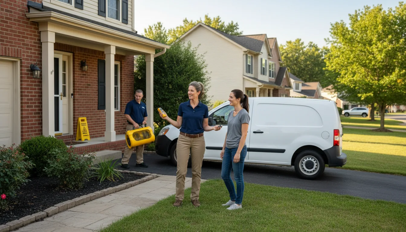 Residential water damage restoration in Abita Springs, LA